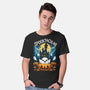 Spooktacular House-Mens-Basic-Tee-Vallina84