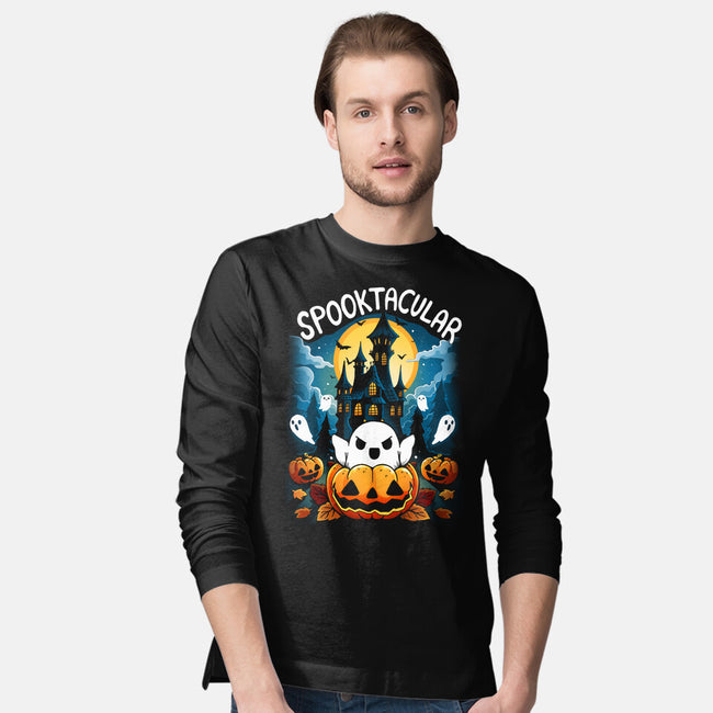 Spooktacular House-Mens-Long Sleeved-Tee-Vallina84