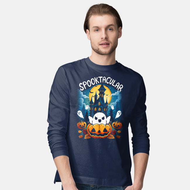 Spooktacular House-Mens-Long Sleeved-Tee-Vallina84