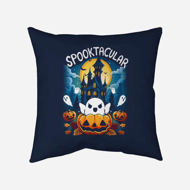 Spooktacular House-None-Removable Cover w Insert-Throw Pillow-Vallina84