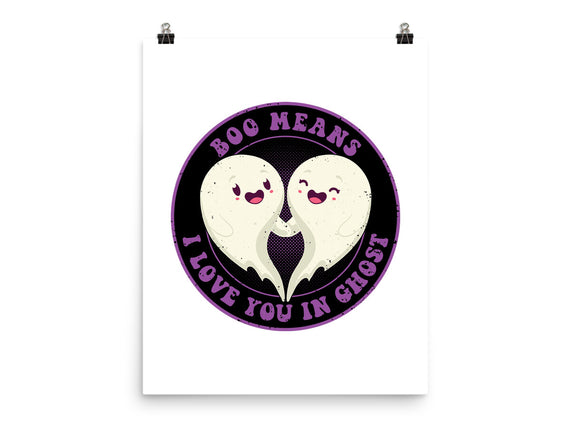 Boo Means I Love You