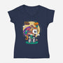 Headless Unicorn Rider-Womens-V-Neck-Tee-krisren28