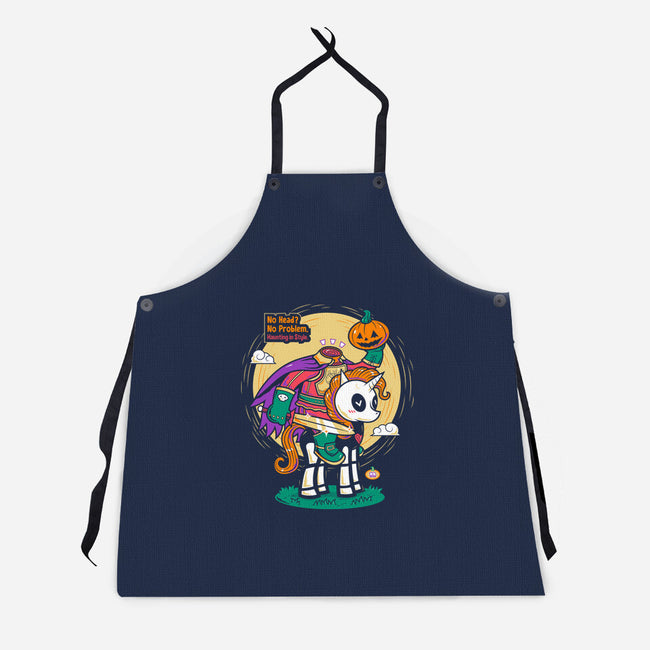 Headless Unicorn Rider-Unisex-Kitchen-Apron-krisren28