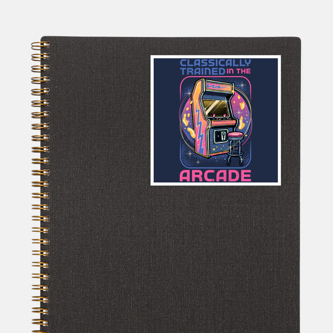 Classic Arcade-None-Glossy-Sticker-glitchygorilla