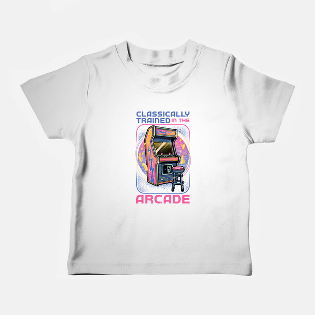 Classic Arcade-Baby-Basic-Tee-glitchygorilla