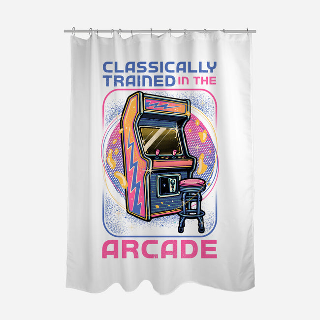 Classic Arcade-None-Polyester-Shower Curtain-glitchygorilla
