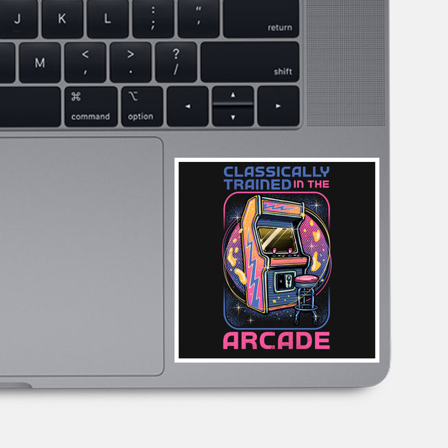 Classic Arcade-None-Glossy-Sticker-glitchygorilla