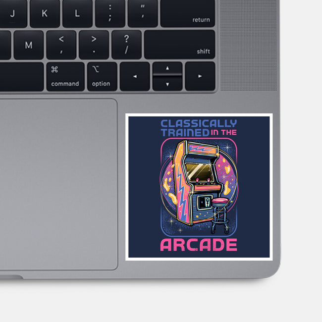 Classic Arcade-None-Glossy-Sticker-glitchygorilla