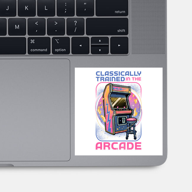 Classic Arcade-None-Glossy-Sticker-glitchygorilla