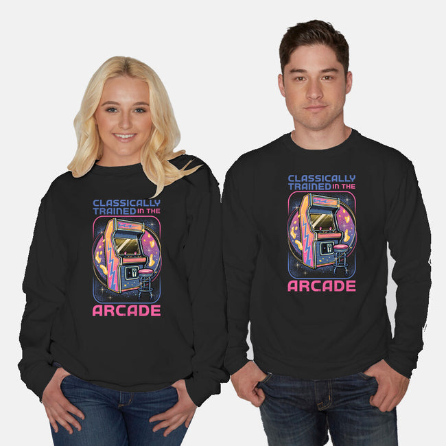 Classic Arcade-Unisex-Crew Neck-Sweatshirt-glitchygorilla