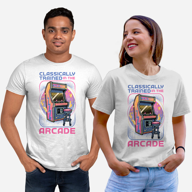 Classic Arcade-Unisex-Basic-Tee-glitchygorilla