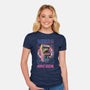 Classic Arcade-Womens-Fitted-Tee-glitchygorilla