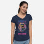 Classic Arcade-Womens-V-Neck-Tee-glitchygorilla