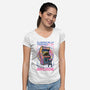 Classic Arcade-Womens-V-Neck-Tee-glitchygorilla