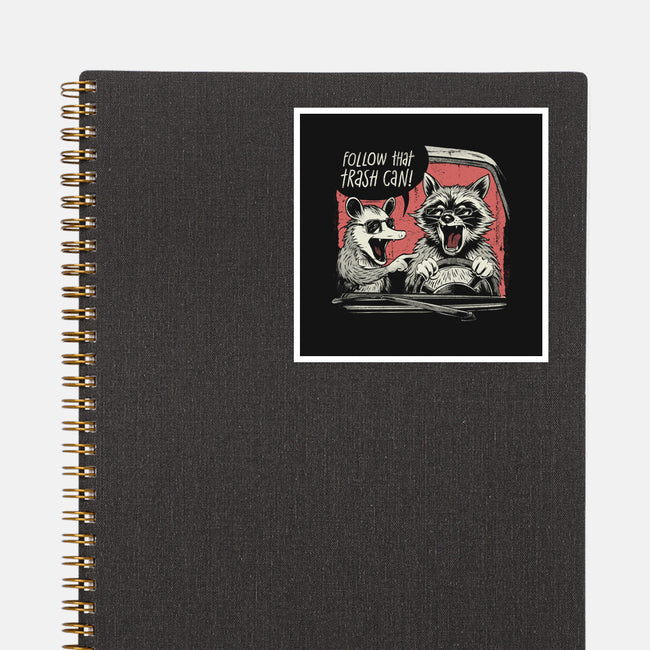 Follow That Trash Can-None-Glossy-Sticker-eduely