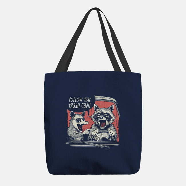 Follow That Trash Can-None-Basic Tote-Bag-eduely