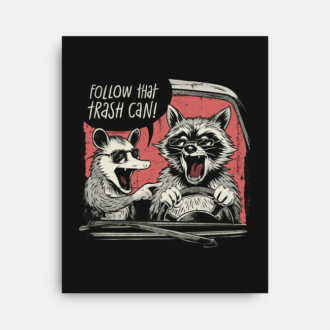 Follow That Trash Can-None-Stretched-Canvas-eduely