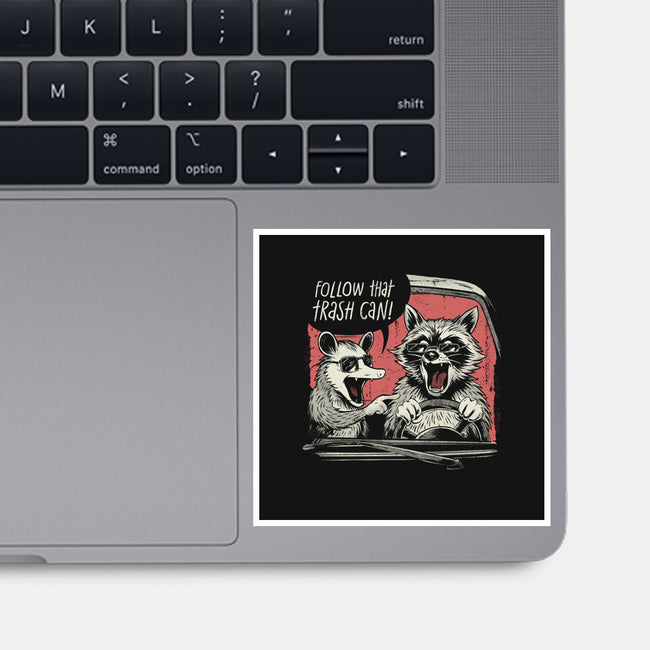 Follow That Trash Can-None-Glossy-Sticker-eduely