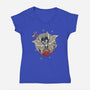 Trick Or Blood-Womens-V-Neck-Tee-Popnotic