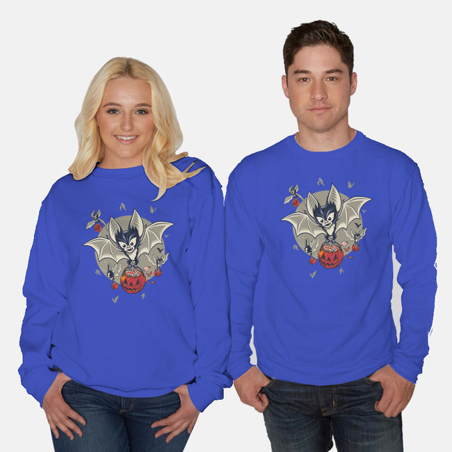 Trick Or Blood-Unisex-Crew Neck-Sweatshirt-Popnotic
