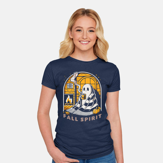 Fall Spirit-Womens-Fitted-Tee-Popnotic