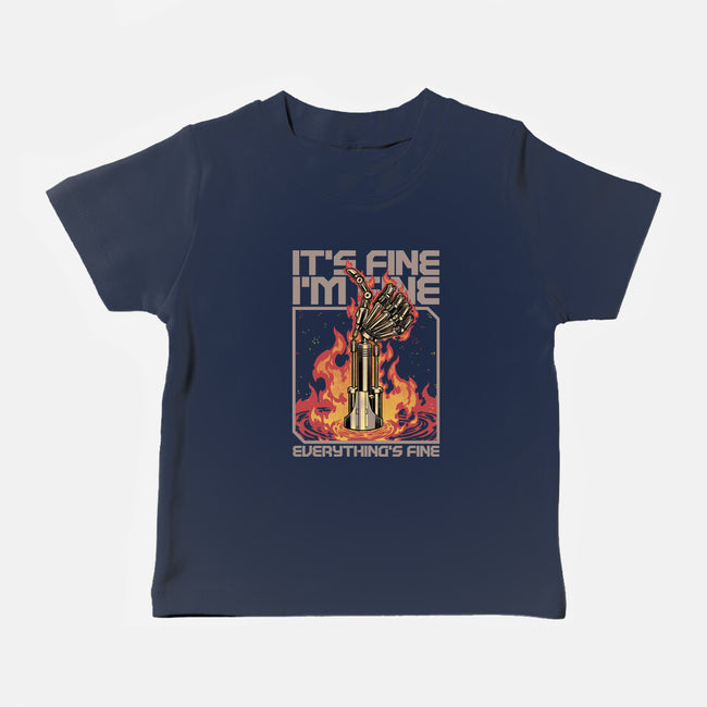 Robotic Hand Thumbs UP-Baby-Basic-Tee-Studio Mootant