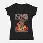 Robotic Hand Thumbs UP-Womens-V-Neck-Tee-Studio Mootant