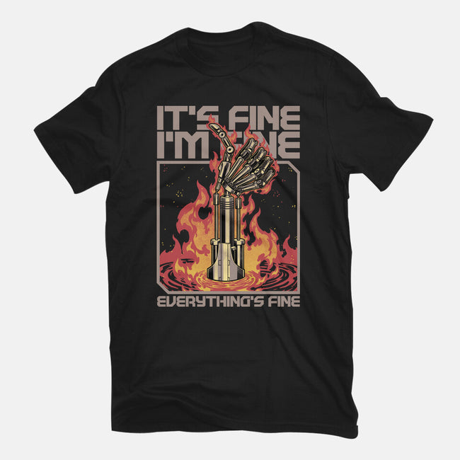 Robotic Hand Thumbs UP-Mens-Basic-Tee-Studio Mootant