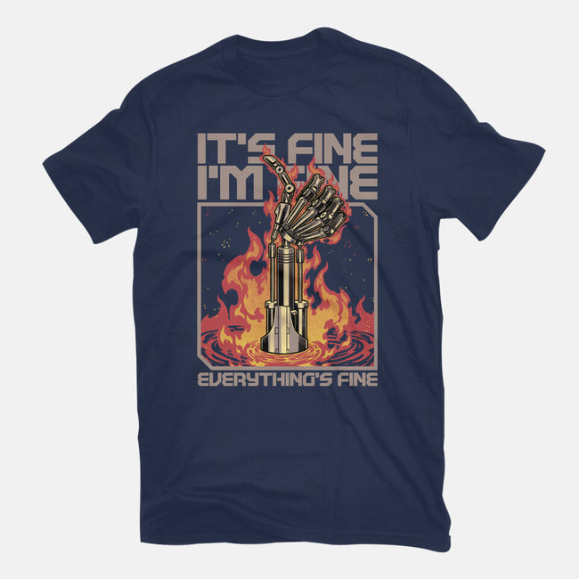 Robotic Hand Thumbs UP-Womens-Fitted-Tee-Studio Mootant