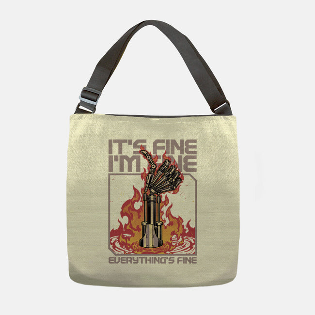 Robotic Hand Thumbs UP-None-Adjustable Tote-Bag-Studio Mootant