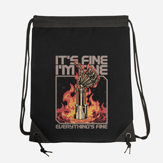 Robotic Hand Thumbs UP-None-Drawstring-Bag-Studio Mootant