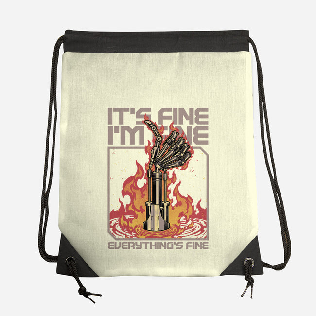 Robotic Hand Thumbs UP-None-Drawstring-Bag-Studio Mootant