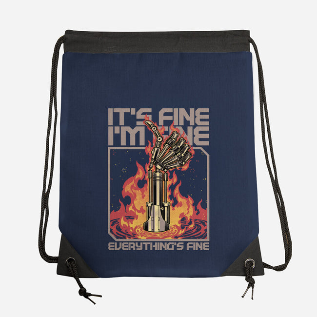 Robotic Hand Thumbs UP-None-Drawstring-Bag-Studio Mootant