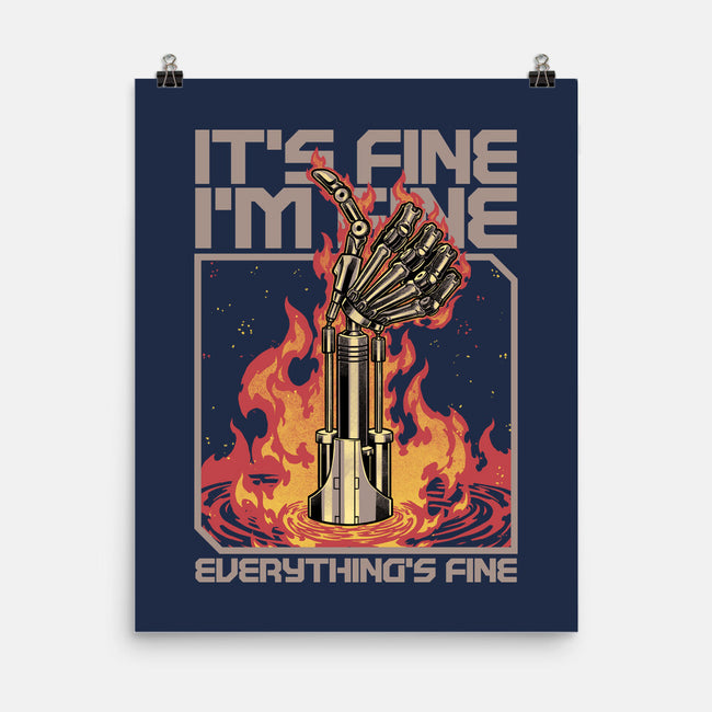 Robotic Hand Thumbs UP-None-Matte-Poster-Studio Mootant