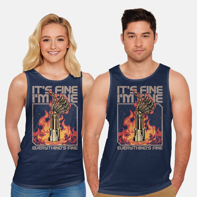 Robotic Hand Thumbs UP-Unisex-Basic-Tank-Studio Mootant