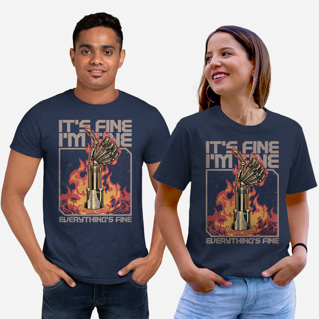 Robotic Hand Thumbs UP-Unisex-Basic-Tee-Studio Mootant