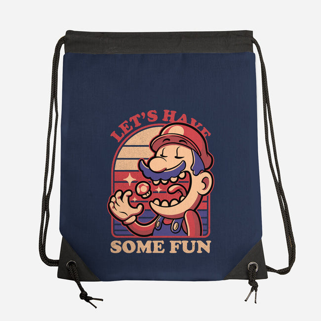 Mushroom Guy Fun-None-Drawstring-Bag-Studio Mootant