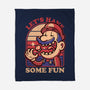 Mushroom Guy Fun-None-Fleece-Blanket-Studio Mootant