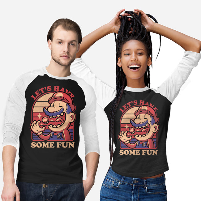 Mushroom Guy Fun-Unisex-Baseball-Tee-Studio Mootant