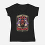 Cat Demon Inside-Womens-V-Neck-Tee-Studio Mootant