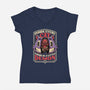 Cat Demon Inside-Womens-V-Neck-Tee-Studio Mootant