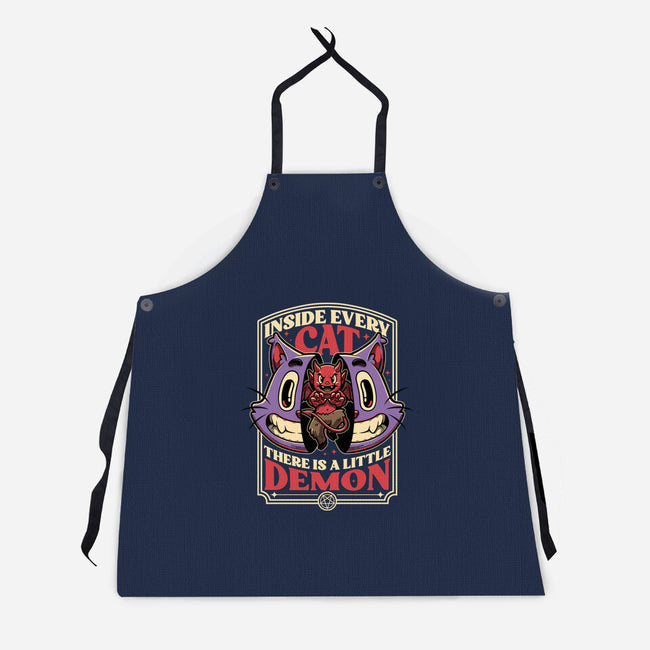 Cat Demon Inside-Unisex-Kitchen-Apron-Studio Mootant