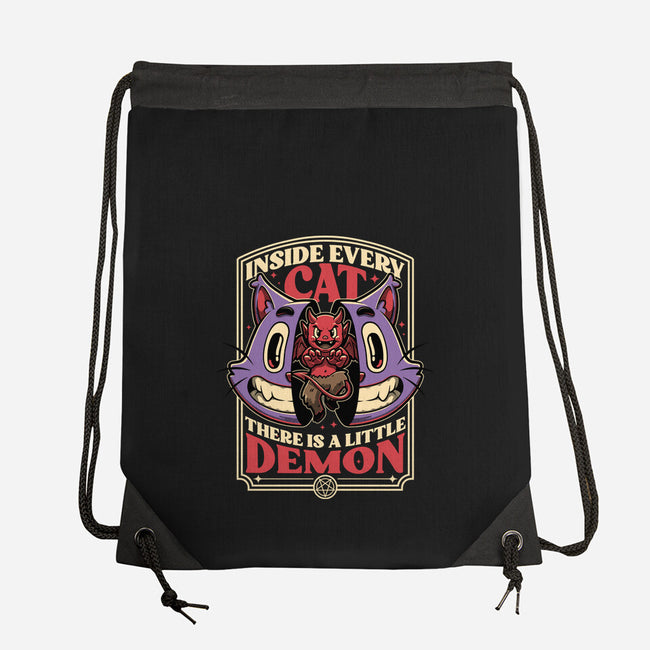 Cat Demon Inside-None-Drawstring-Bag-Studio Mootant