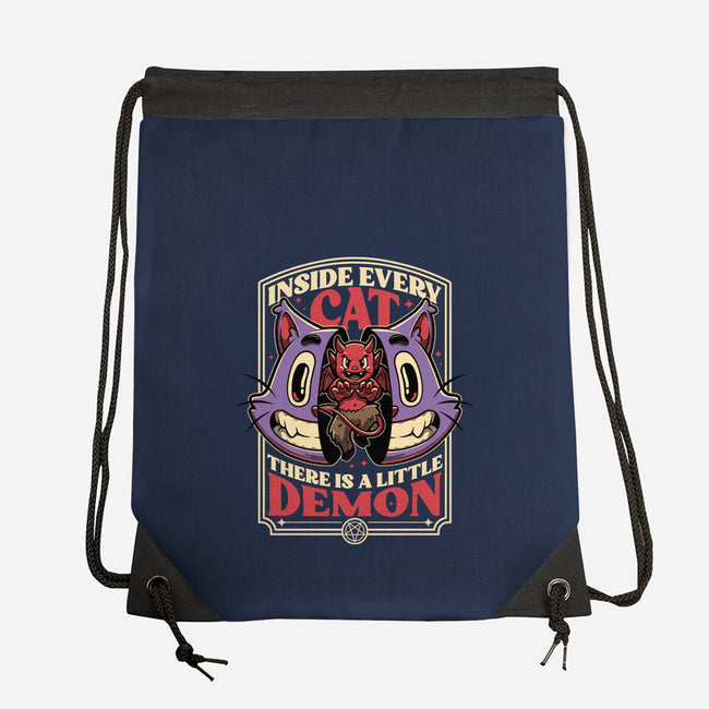 Cat Demon Inside-None-Drawstring-Bag-Studio Mootant