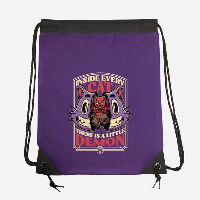 Cat Demon Inside-None-Drawstring-Bag-Studio Mootant
