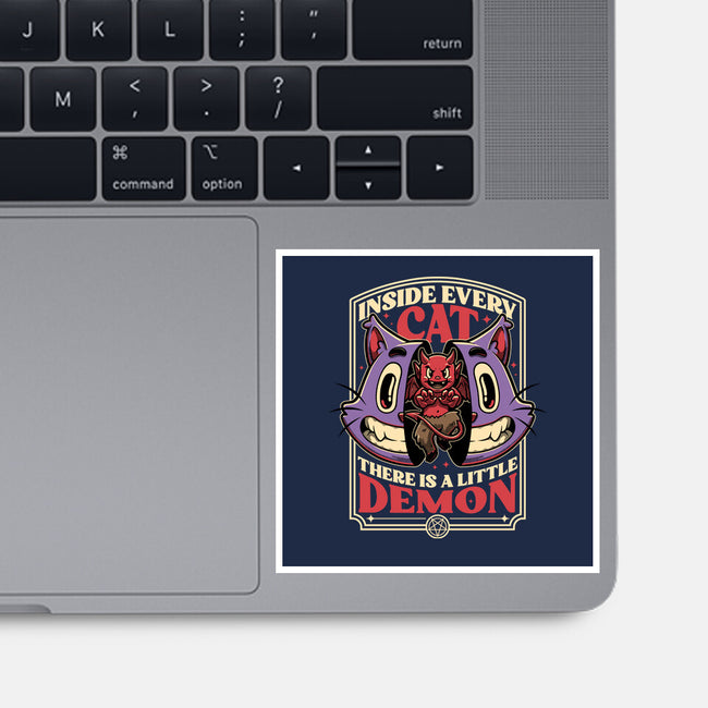 Cat Demon Inside-None-Glossy-Sticker-Studio Mootant