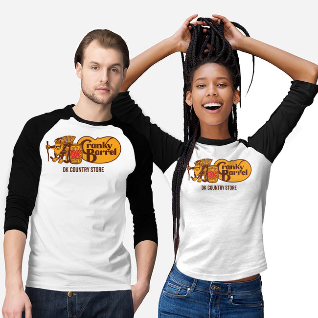Cranky Barrel-Unisex-Baseball-Tee-Wheels