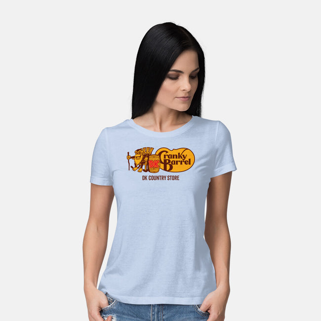 Cranky Barrel-Womens-Basic-Tee-Wheels