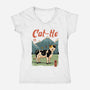 Cat-tle-Womens-V-Neck-Tee-vp021