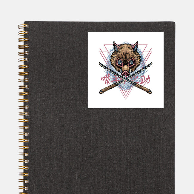 Raging Boar-None-Glossy-Sticker-glitchygorilla